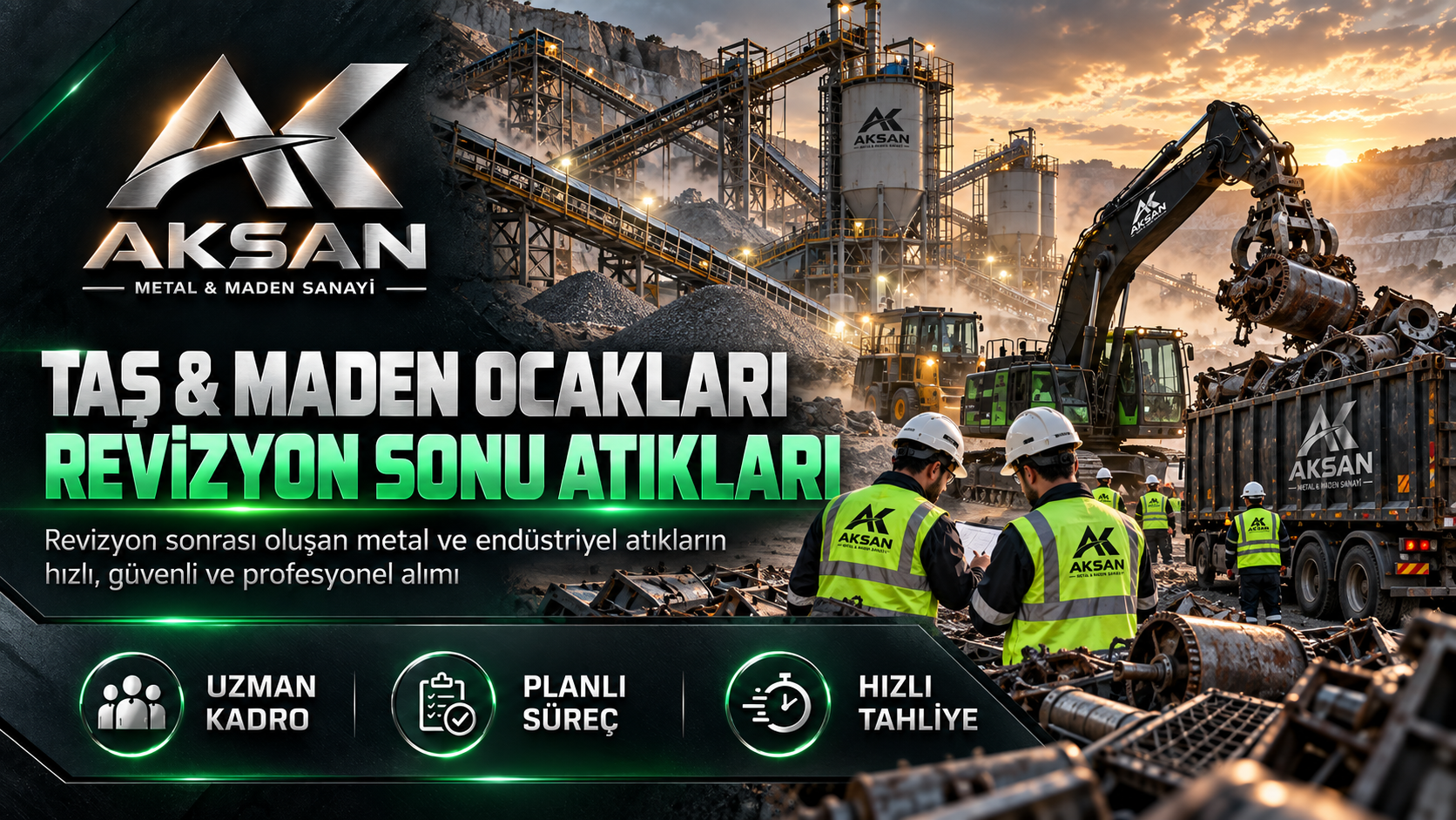 Taş, Maden Ocakları ve Beton Santralleri Tesis Söküm İşleri